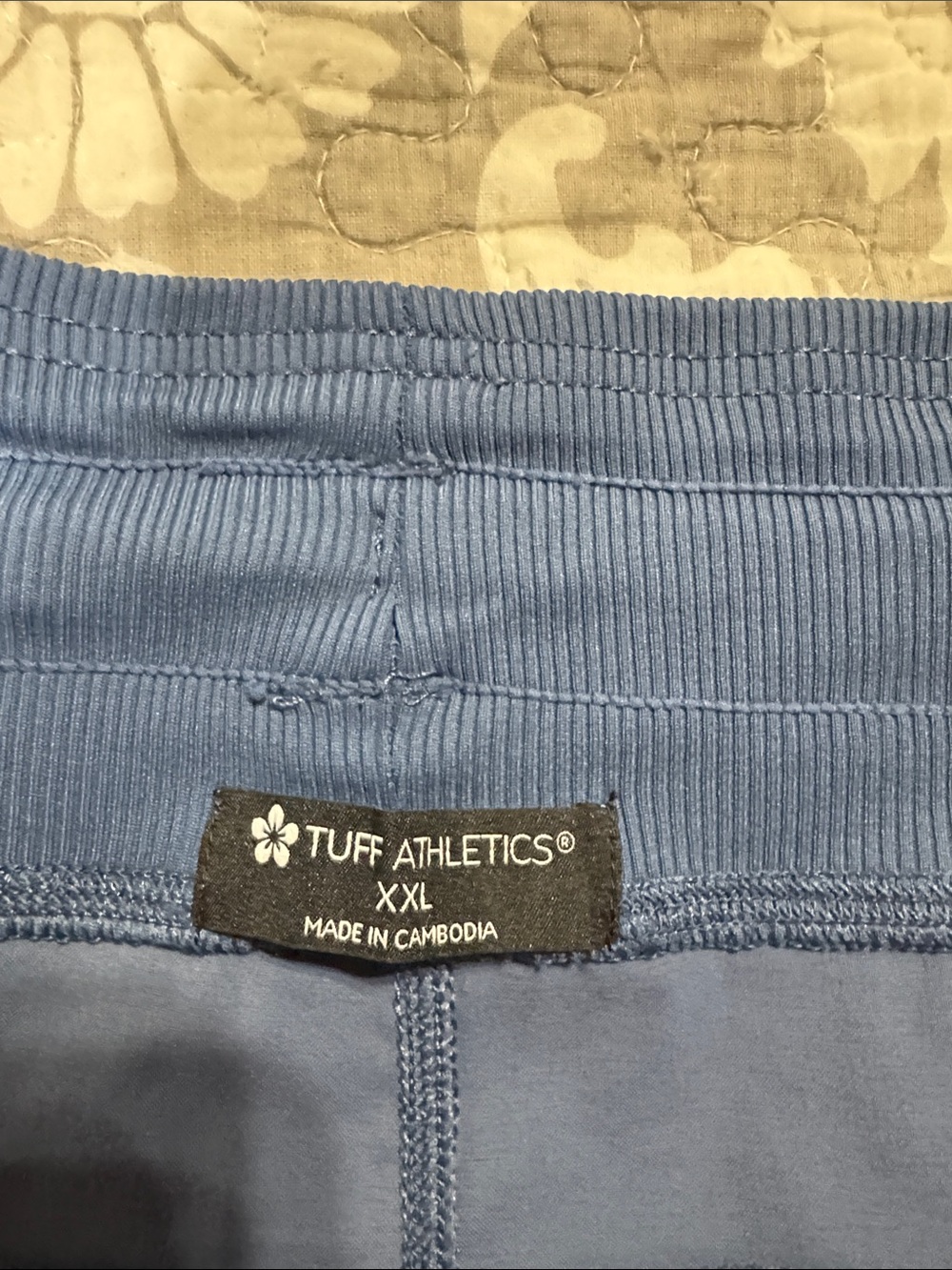 Tuff Athletics Navy Drawstring Athletic Shorts - Picture 3 of 4